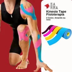 Fita Kinesio Tape Elástica Funcional 5cm x 5m Adesiva Fisioterapia Esporte Hipoalergênica