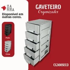 Gaveteiro Organizador Grande Multiuso Novo Magus Cg 3005 Eco