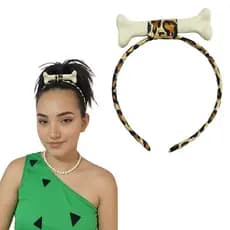 Tiara Arco Pedrita com Osso – Fantasia Infantil Pré-Histórica, Cosplay e Festas Temáticas