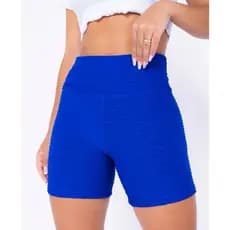 Short Fitness Academia Tecido Bolha Feminino Treino Corrida