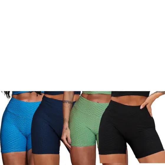 Kit 4 Short Legging Treino Roupa De Academia Fitness Corrida Esporte Crossfit Leg