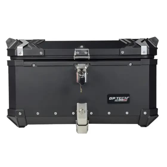 BAU MOTO UNIVERSAL GP TECH TRASEIRO ALUMINIO PRETO 65 LITROS