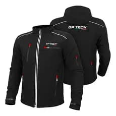 JAQUETA MOTOCICLISTA GP TECH SOFT CASUAL RESISTENTE À ÁGUA C/ PROTEÇÕES