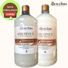 Kit Coconut Milk 1L litro kit shampoo e condicionador 1 litro cada nova embalagem nutrição leite de coco extrato de coco cheiroso fragância suave 1litro 2 litros 5 litros profissional lavatório salão de beleza