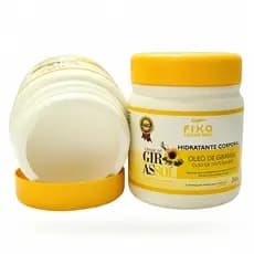 Creme Hidratante Corporal Óleo de Girassol 240g - Pele Seca, Pés Rachados, Nutrição e Hidratação