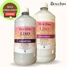 Kit Liso Extraordinário Shampoo E Condicionador 1 Litro Profissional Salão De Beleza Cheiroso