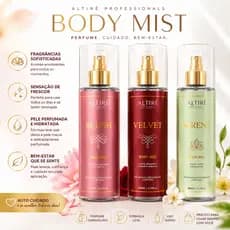 Body Splash Altiré Profissionals 200ml Blush Velvet Serene | Body Mist Desodorante Corporal Original