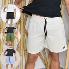 Shorts de Linho Masculino Casual básico