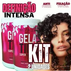 Gelatina Capilar Super Definição e Fixação Intensa Hidralize 1kg. kit2