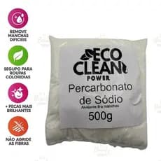 Percarbonato de Sódio 100% Puro Limpeza  em Geral  Tira Manchas Roupas Brancas 500g