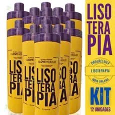 Progressiva Orgânica Sem Formol Lisoterapia - Hidralize 1L - Liso Extremo 12 uni