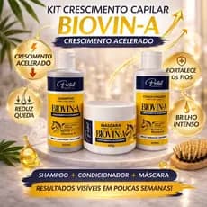 Kit Crescimento Capilar Biovin-A Força de Cavalo + 3x300