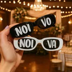 Kit 2 Óculos De Sol Retro,  clássico: Noivo e Noiva | Casamento, Festa, Baile, Comemoração, pré-wedding