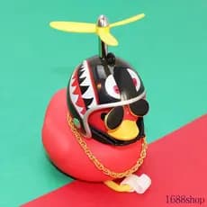Pato De Borracha Vermelho Da Bicicleta Para Pendurar Acessórios Bonitos Decoração Do Turbocompressor