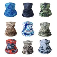 Balaclava Bandana Pesca Caminhadas Máscara Proteção UV Contra Poeira Lenço Mágico
