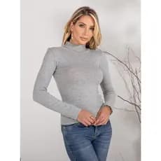 Blusa De Frio Cacharrel Feminina Gola Alta Trico