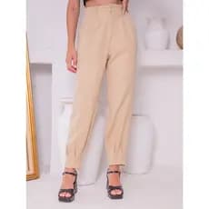 Calça Feminina Alfaiataria, Pantalona, Cintura Alta, Bolsos Nas Laterais, Detalhes Na Cintura, Boca De Sino, Flare, Wide Leg, Plus Duna Elegante, Chique, Calça Social, Casual, Despojada, Tendencia Do Momento, Moda, Fashion, Chique, Modeladora