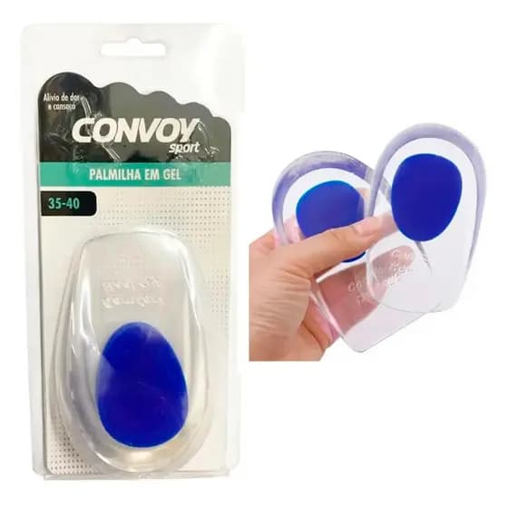 Calcanheira Palmilha Gel Esporão Ortopédica Calcâneo Silicone