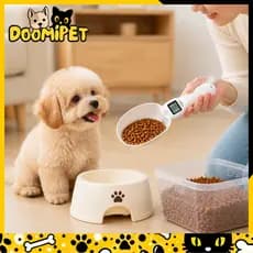 Colher Medidora Digital para Ração Pet - Balança de Precisão para Cães e Gatos, Dosagem Exata