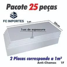 25 Placas de Isopor EPS 10mm - Isolamento Térmico e Acústico, Leve e Sustentável