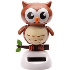 Coruja Solar Para Painel De Carro - Boneco Solar 10 Cm