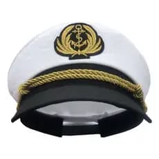 Marinha Real Chapéu Iate Capitão Marinheiro Traje Dos Homens Cap Gorro Admiral Formal Dres