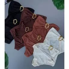 BODY MAIÔ FEMININO COLLANT TOMARA QUE CAIA COM FIVELA ARGOLA ABERTURA SEM BOJO 2025/2026