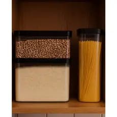 Kit 3 Potes Hermeticos para Mantimentos Arroz 4l Feijão 2,5l E Macarrão 2l.