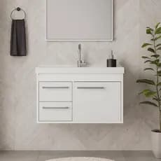Armário para Banheiro 60cm MDF com Cuba