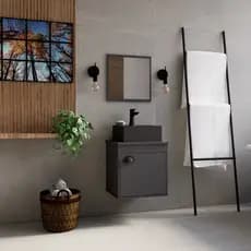Gabinete Banheiro 100% MDF - Perugia 40 cm
