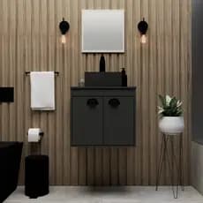Gabinete Banheiro 100% MDF - Pompeia 50cm