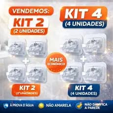Kit 2 ou 4 Suporte Adesivo Varão Cortina Sem Furo Forte Transparente Multiuso Parede Banheiro Cozinha
