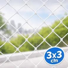 Rede De Proteção 3x3  Para Gatos Pets Sacada Janela Crianças