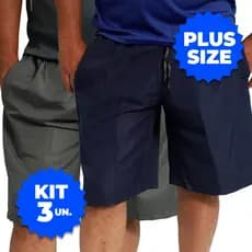 Kit Bermuda Tactel Masculino Academia