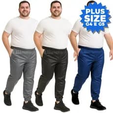 Calça Plus Size Masculina Esporte Academia G4 e G5 Confortável Durável Treino Diário