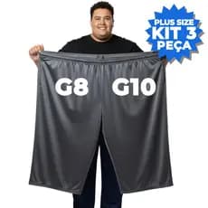 Kit 3 Bermuda Masculina Plus Size G8 G10 Esportiva Academia Confortável