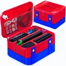 Bolsa Case Transporte Nintendo Switch Maleta Oled Switch 2 Design Mario Proteção Semi-Impermeável