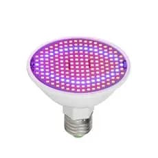 Lâmpada Led Grow Plantas 60w 200 LEDS Uv Bivolt Cultivo Indoor Estufa Fullspectrum Espectro Completo