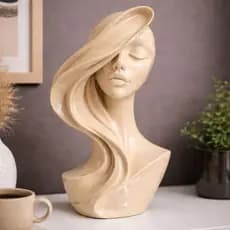Estátua Feminina Decorativa Escultura Mulher Decoração Sala Quarto