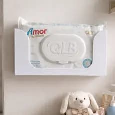 Porta Lenços Toalha Umedecidas Parede e Mesa Com Fita 3M