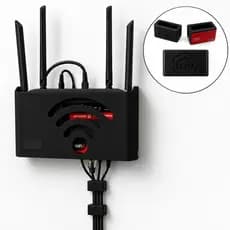 Suporte Roteador Wi-Fi Parede 6 Organizadores Cabos Fixação Adesiva 3M