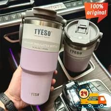 ⚡Envio em 24 horas⚡100% original TYESO pipeta garrafa de água 1200ml garrafa de café portátil esporte garrafa térmica