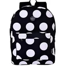 Mochila de Costas Feminina Juvenil Básica Bolinhas