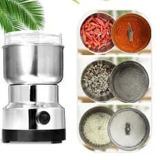 Moedor Triturador De Cafe Sementes Eletrico Aço Inox Mini 200W Voltagem:220v