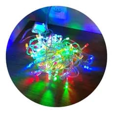 Cordão 100 Lâmpadas Led Pisca Pisca 10m 8 Funções Fio Crystal Colorido