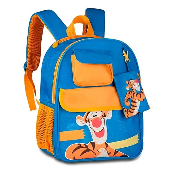 Mochila Divertida Cachorro Costas com Capuz Escola Creche