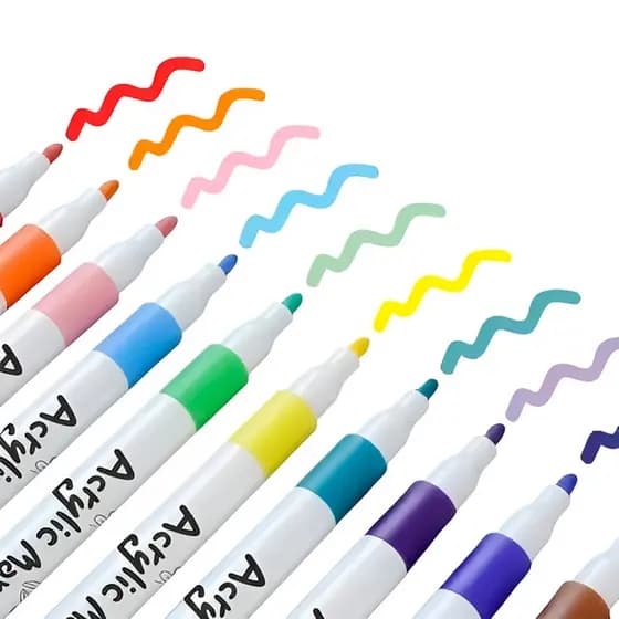 Canetinhas Coloridas Cores Acrílicas Permanente 80 Cores