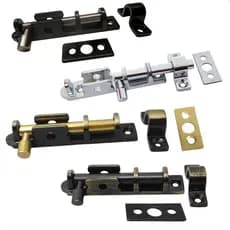 Kit 6 Trincos Ferrolho 9cm Reforçado para Portas e Janelas