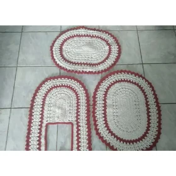 jogo de banheiro em croche 3 pecas
