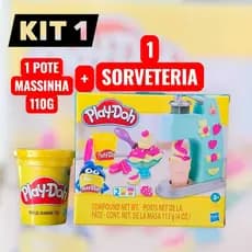 Massinha Play-Doh Brincando de Sorveteria Hasbro | Kit Criativo Infantil com Acessórios